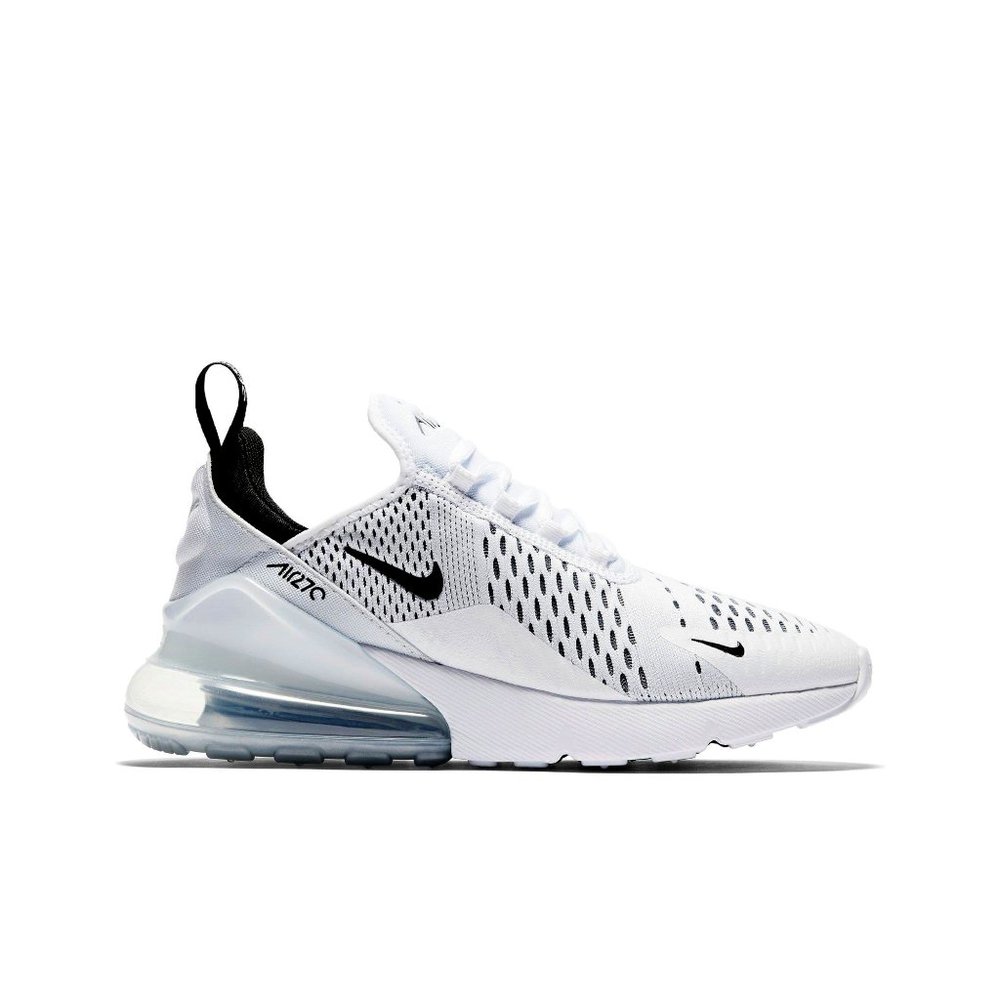 All white nike air 270's